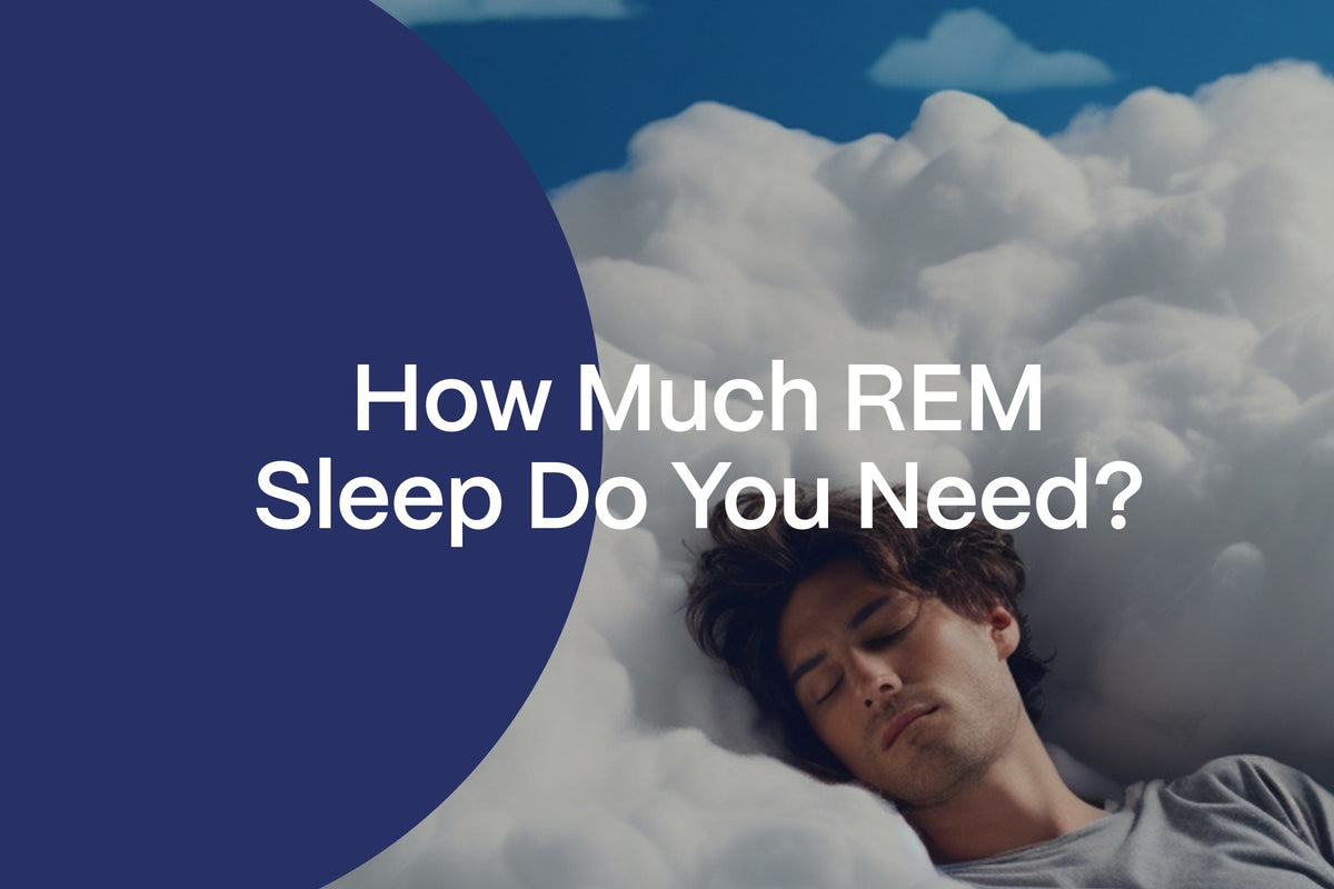 How much REM Sleep Do You need? Man in clouds